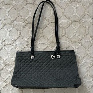 Brighton Gray Quilted Handbag